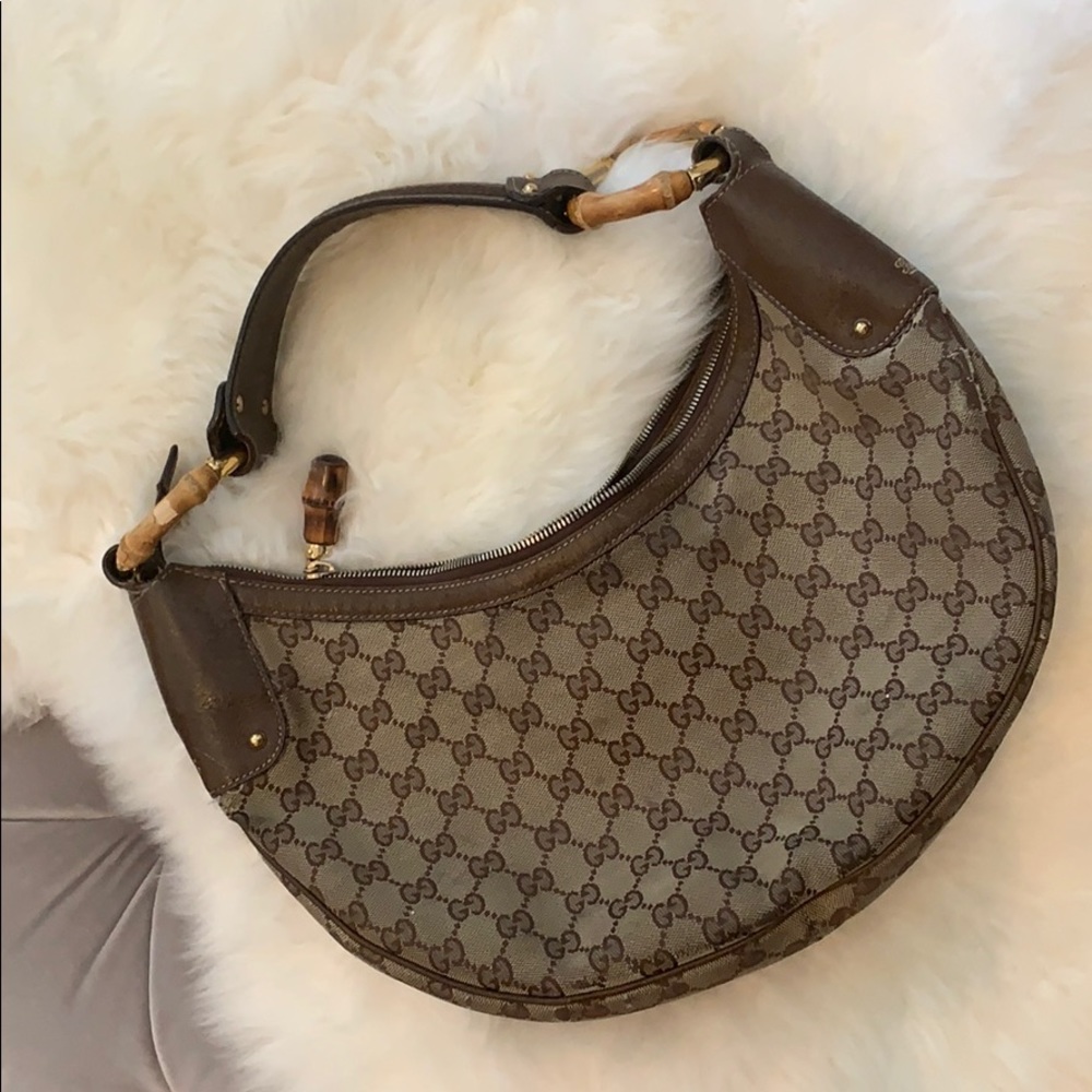 Authentic Gucci bag with Bamboo detail